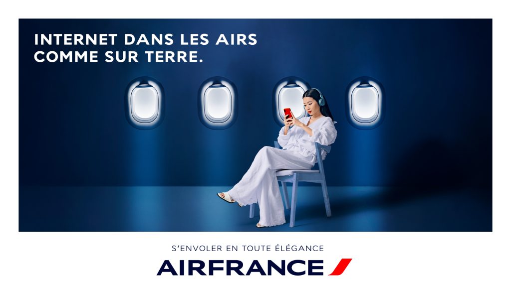 Air France et Starlink - Internet par satellite à bord des avions Air France