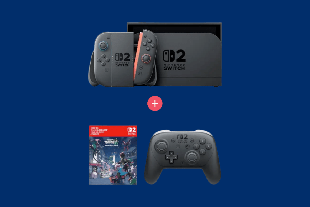 Méga pack Nintendo Switch 2 + Pokémon Z-A + Manette Pro à prix cassé chez Cdiscount !