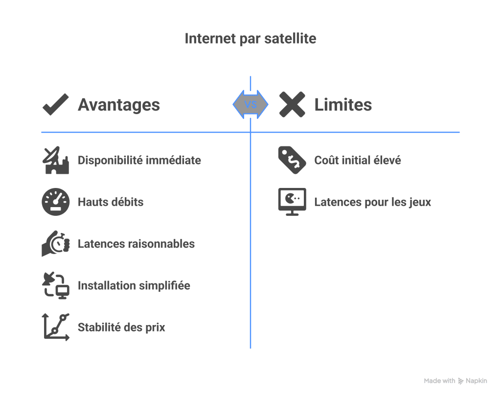 Fin de l'ADSL - Avantages de l'Internet par satellite